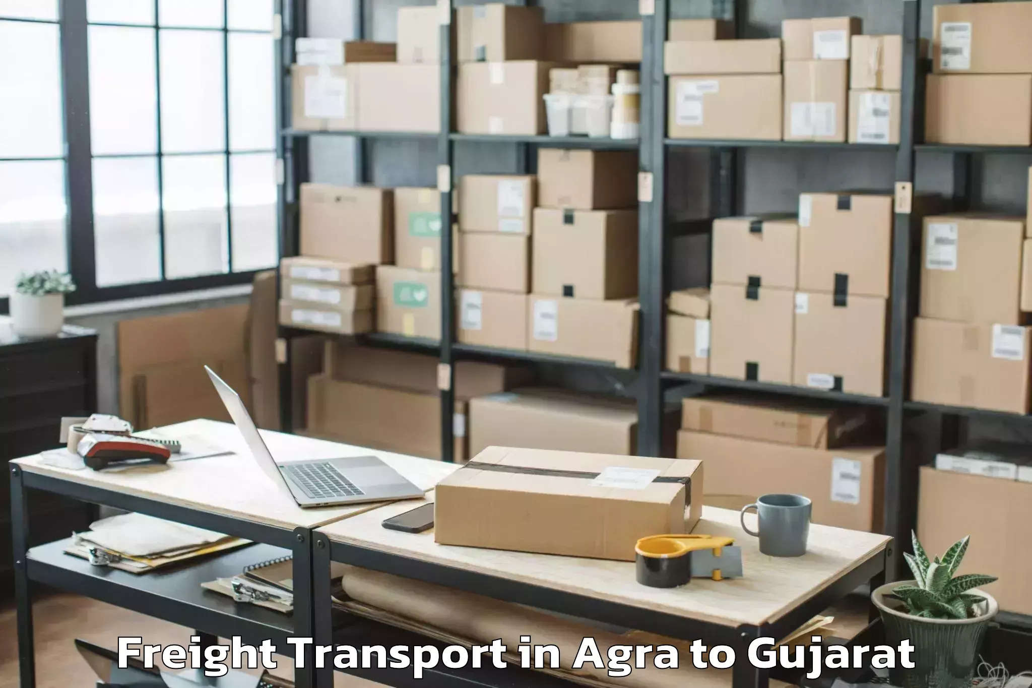 Quality Agra to Netrang Freight Transport